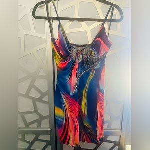 Mini dress Royal/pink